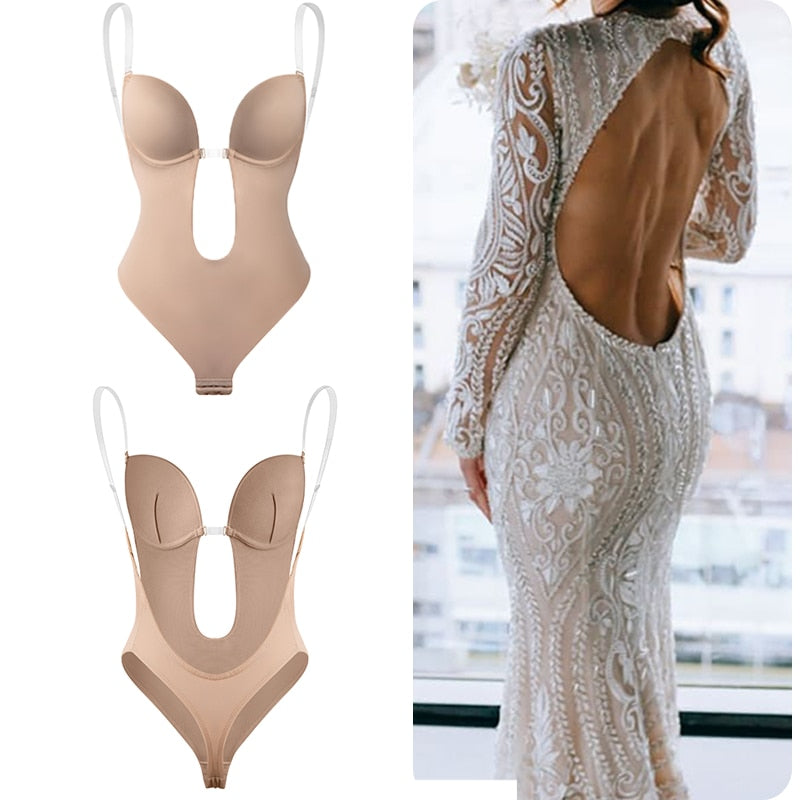 Sexy Bodysuit  Backless Shapewear  Backless Bra